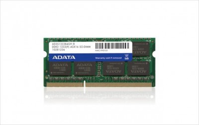 Memoria RAM para laptop ADATA PC10600, 2 GB, DDR3, 1333 MHz, Portátil, 204-pin SO-DIMM